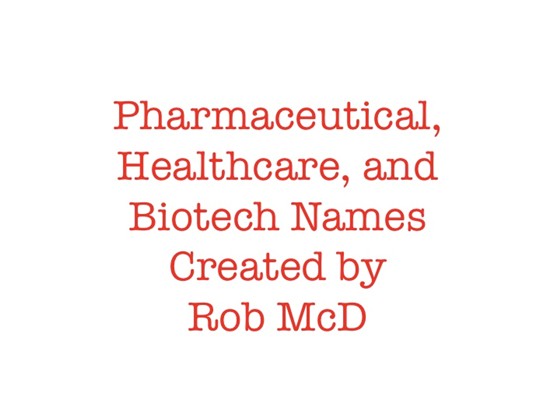 Wordbreeder Rob McDaniel: Portfolio of Naming Work