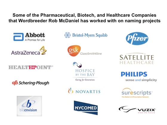 Wordbreeder Rob McDaniel: Portfolio of Naming Work