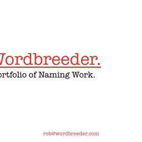 Wordbreeder Rob McDaniel: Portfolio of Naming Work